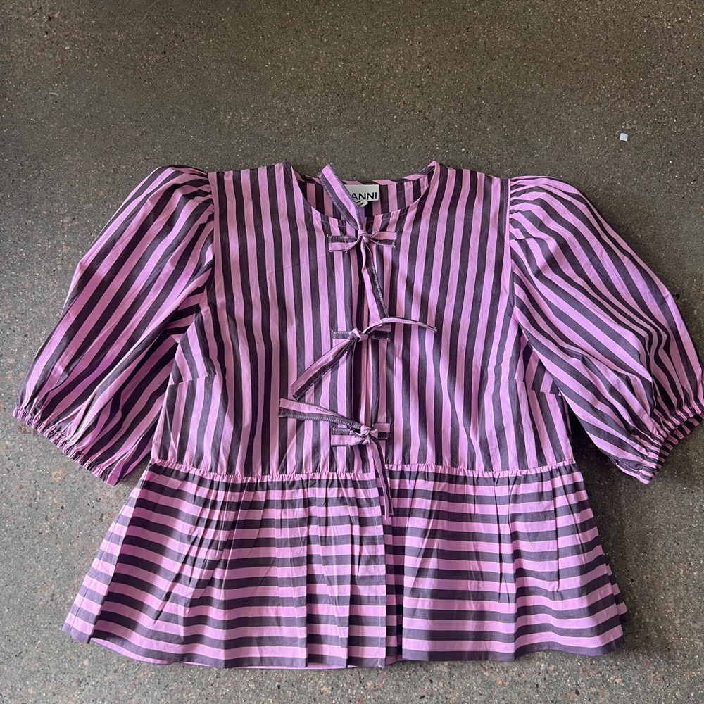 Ganni Peplum Blouse EU 38/ US 6